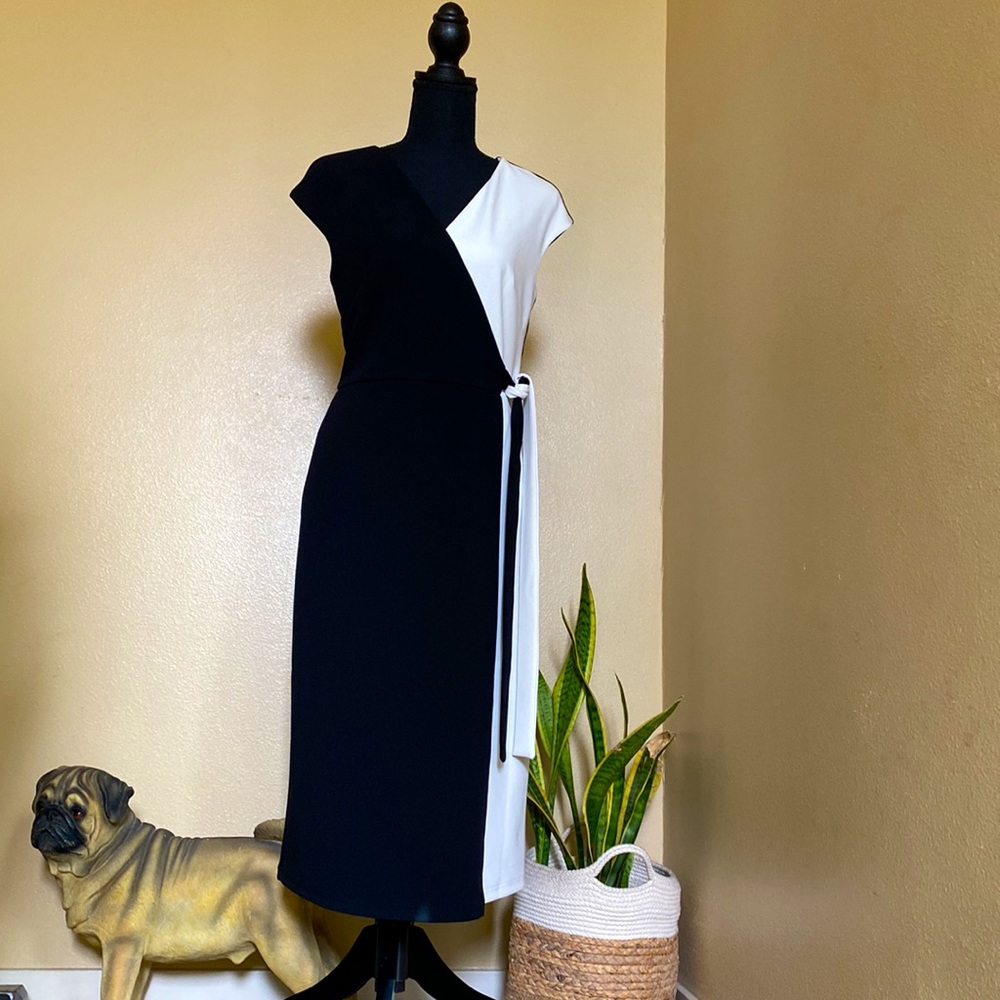 AUW Black and White Dress